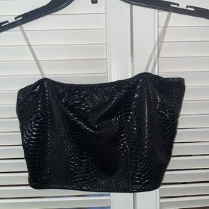 Snake print top